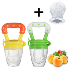 Laden Sie das Bild in den Galerie-Viewer, Fresh Food Nibbler Baby Pacifiers Feeder Kids Fruit Feeder Nipples Feeding Safe Baby Supplies Nipple Teat Pacifier Bottles