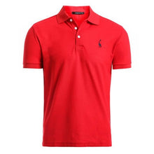 Laden Sie das Bild in den Galerie-Viewer, GustOmerD New Man Polo Shirt Mens Casual Deer Embroidery Cotton Polo shirt Men Short Sleeve High Quantity polo men