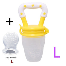 Laden Sie das Bild in den Galerie-Viewer, Fresh Food Nibbler Baby Pacifiers Feeder Kids Fruit Feeder Nipples Feeding Safe Baby Supplies Nipple Teat Pacifier Bottles