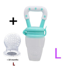 Laden Sie das Bild in den Galerie-Viewer, Fresh Food Nibbler Baby Pacifiers Feeder Kids Fruit Feeder Nipples Feeding Safe Baby Supplies Nipple Teat Pacifier Bottles