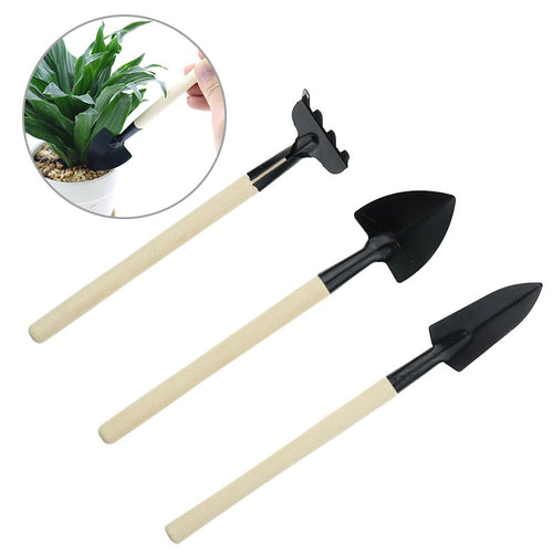 3pc gardening bonsai tools Mini garden for tools Small shovel hoe hoe Plant potted flowers tool