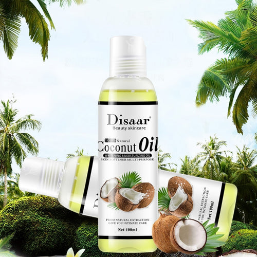 Disaar 100% Natural Organic Virgin Coconut Oil Body and Face Massage Best Skin Care Massage Relaxation Oil Control Product