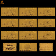 Laden Sie das Bild in den Galerie-Viewer, 10pcs Best Selling Banknote Product Latvia 100 Ltas Money in Gold 999 Replica Banknote Collections And Business Gifts